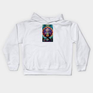 Buddha tree of life mandala Kids Hoodie